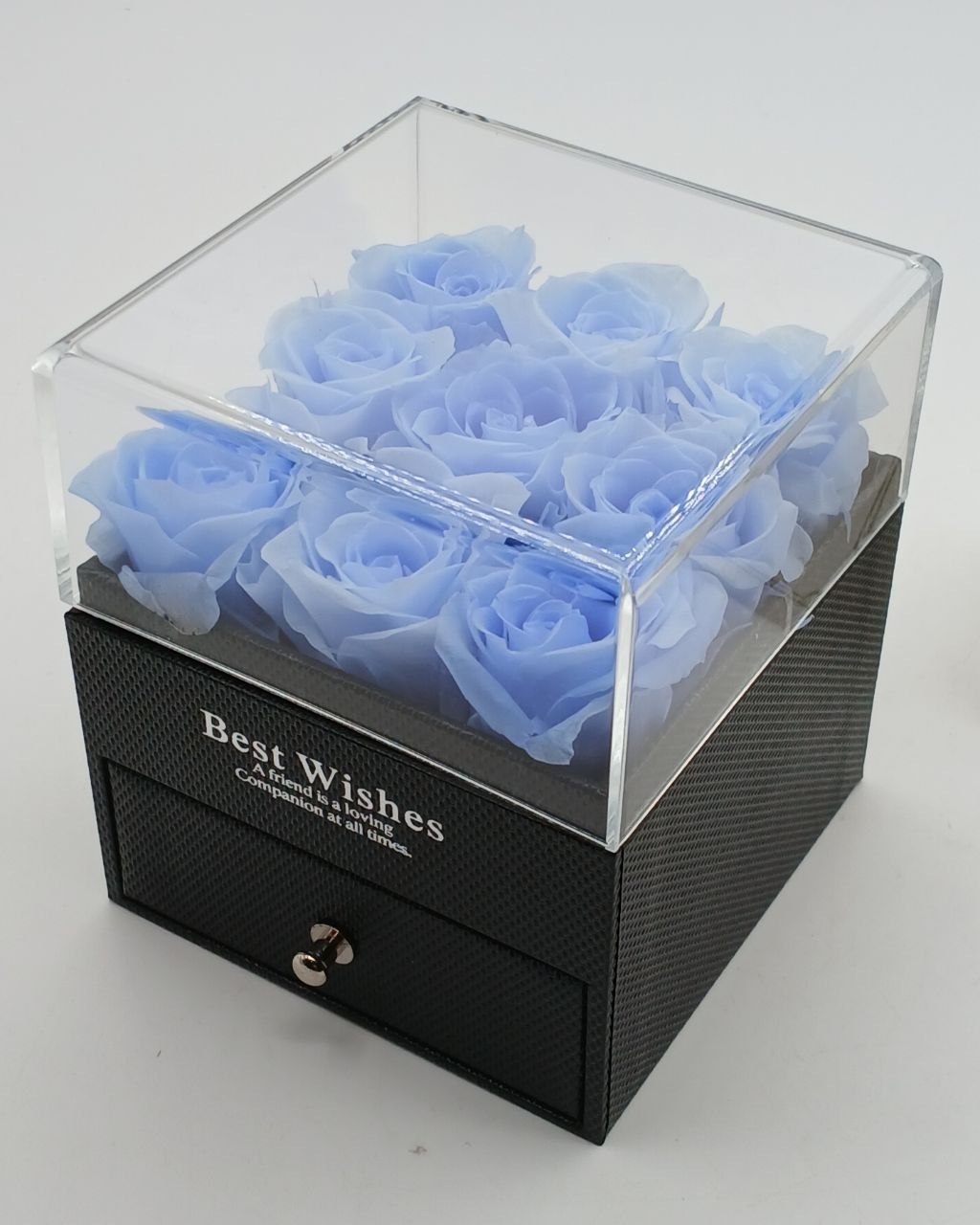 Anlunob Eternal Roses in a Box with Jewelry Set Gift for Mom Wife Girlfriend