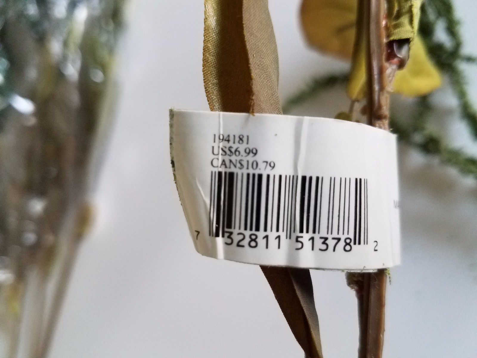 Florist Greenery NWT Centerpiece Basket Garland Holiday Arrangement Lot 5 Stems