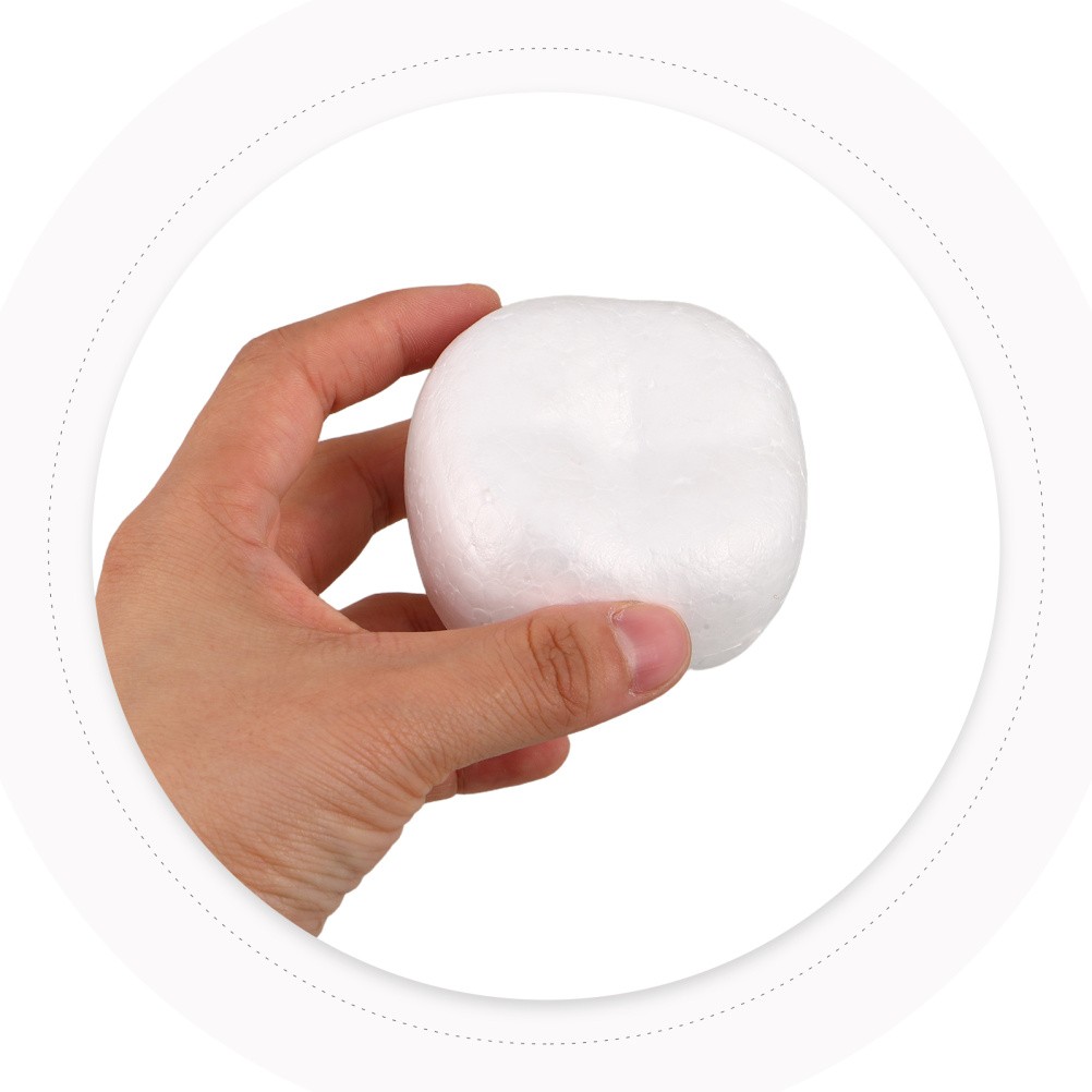 20Pcs Small Durable Polystyrene Foam Balls for Faux Persimmon Table Decorations