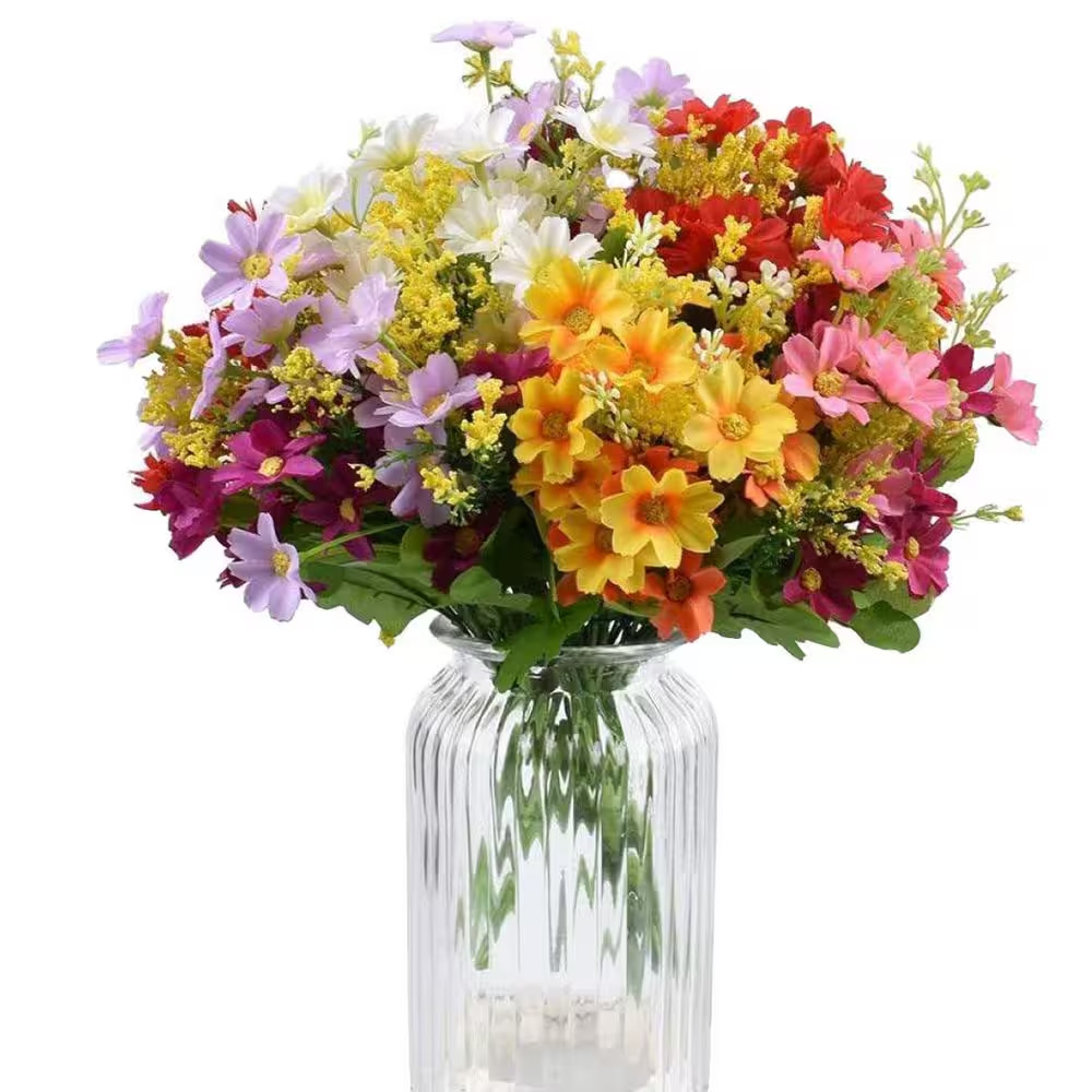 10.00 in Assorted Colors Indoor Artificial Daisy Flower Bouquets