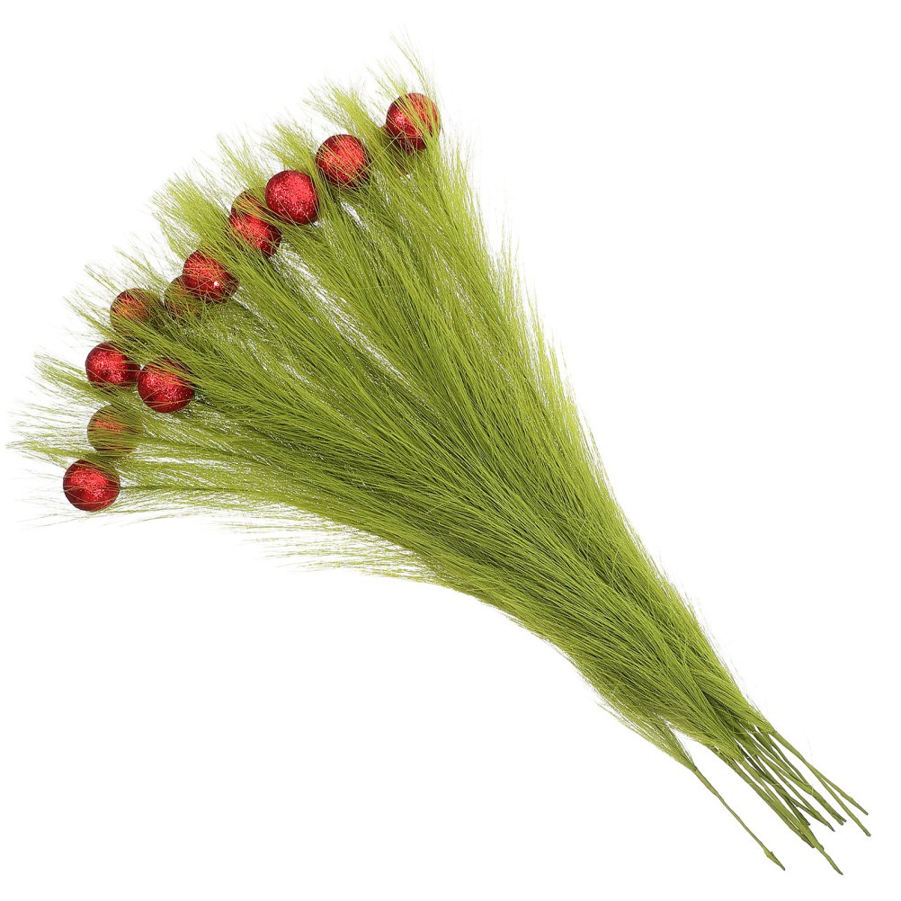 16 Pcs Fake Pampas Grass Faux Artificial Reeds Decoration Plants