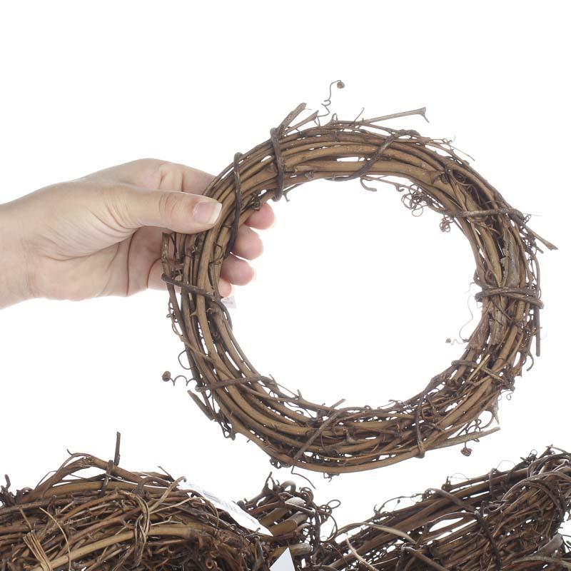 Group of 12 Natural Dried Grapevine Wreath 8″ Diameter for Crafting
