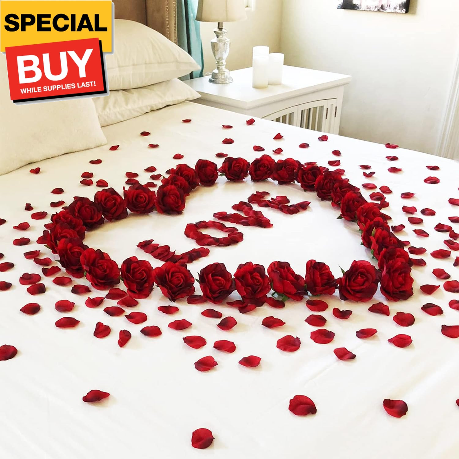 5000 Pcs Rose Petals Artificial Flower for Valentine’s Wedding Decor Romantic Ni