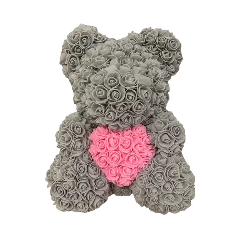 Red Rose Bear 40cm Artificial Rose Teddy Bear For Valentine’s Day Birthday
