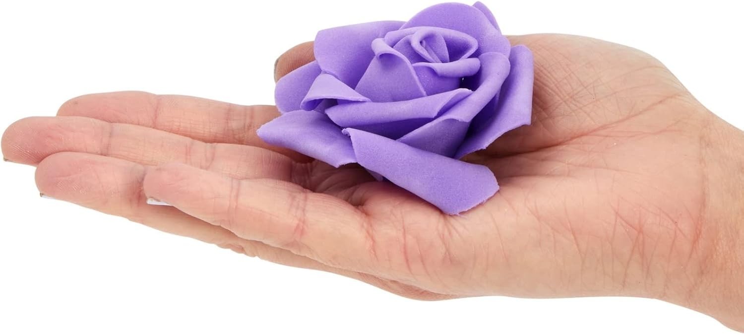Maintenance-Free Stemless Artificial Roses – 100-Piece Set for Home and Events