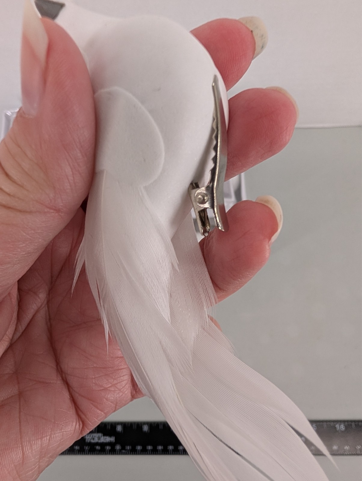 24 Realistic Foam White Doves Clip-On Ornaments Weddings Christmas Trees