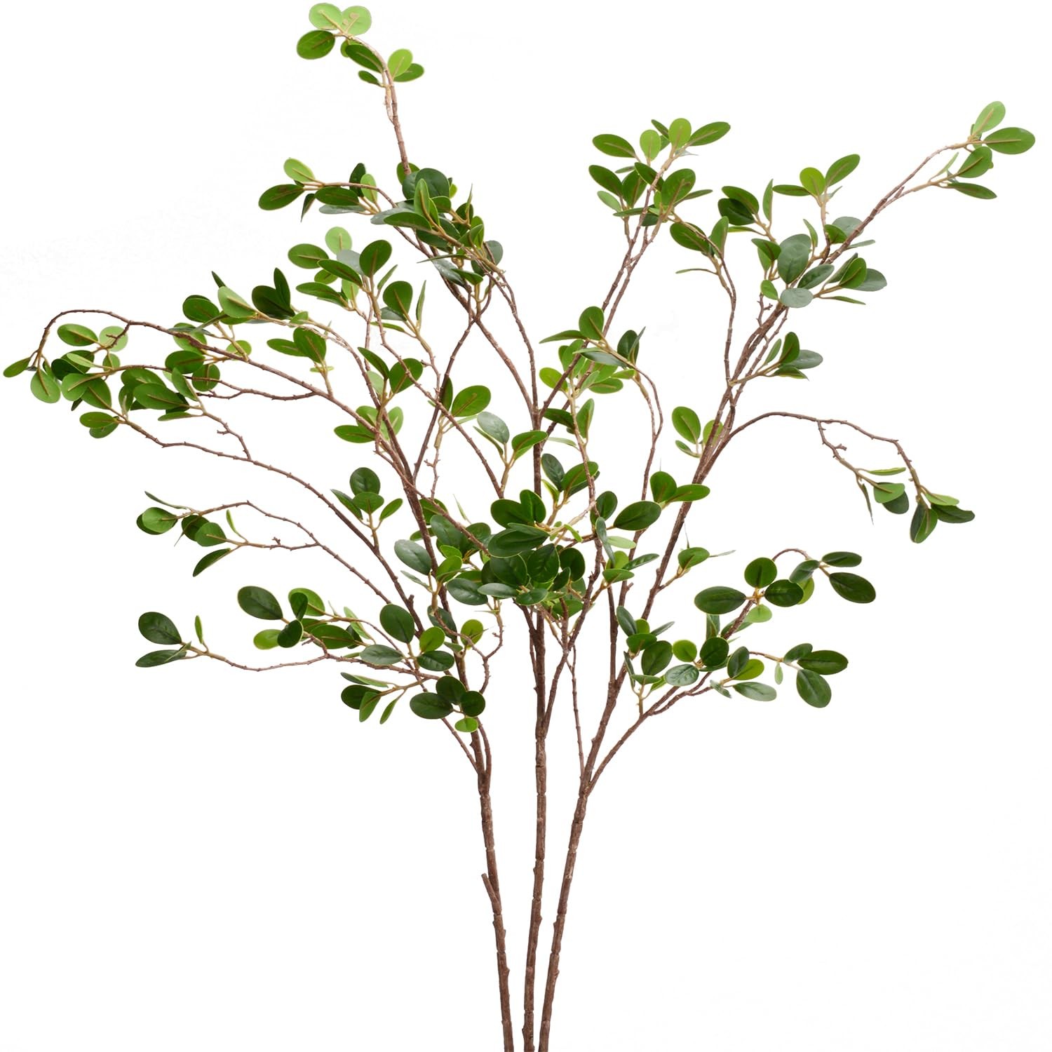 3 Pack Artificial Greenery Stems Branches for Vase Fake Ficus Stems Faux Stem…