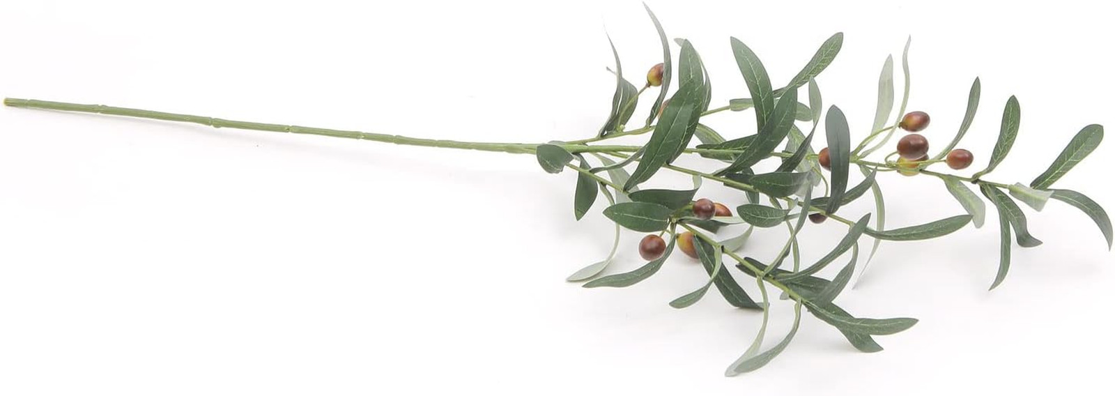 8 PCS Fake Olive Tree Branches Faux Olive Branches for Vase 28 Inch Long Stems A
