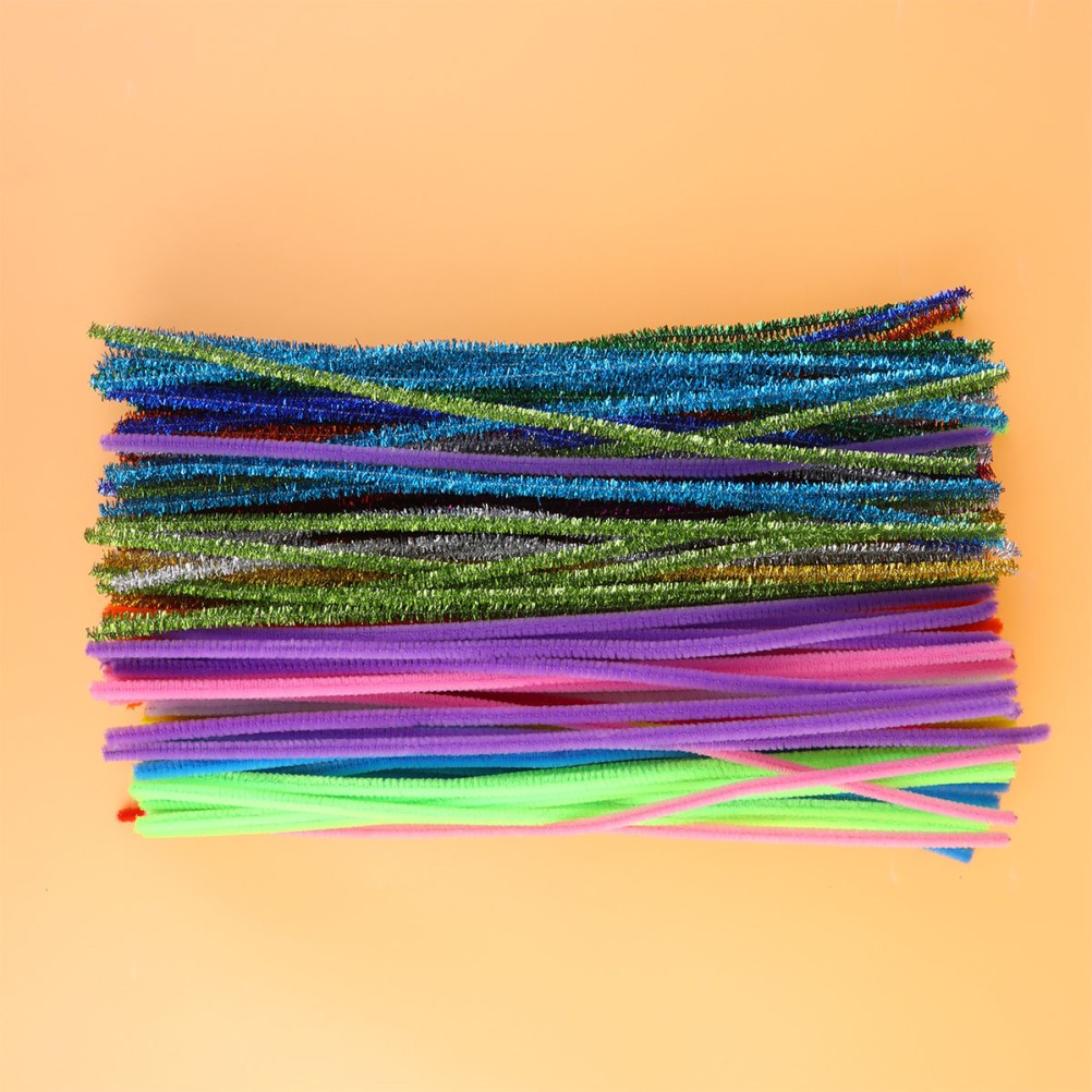200Pcs Assorted Color Bendable Twisted Bars Creative Building Stick Toy for Kids
