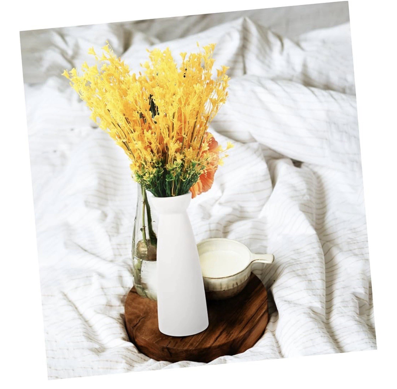12 Pcs Bouquets for Wedding Artificial Marigold Fake Flowers Props (T-27)