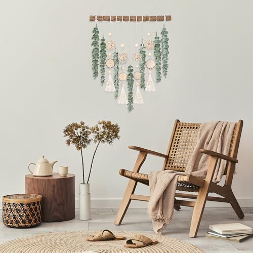 21’’ Eucalyptus Wall Hanging Decor Artificial Eucalyptus Plant Fake Greenery