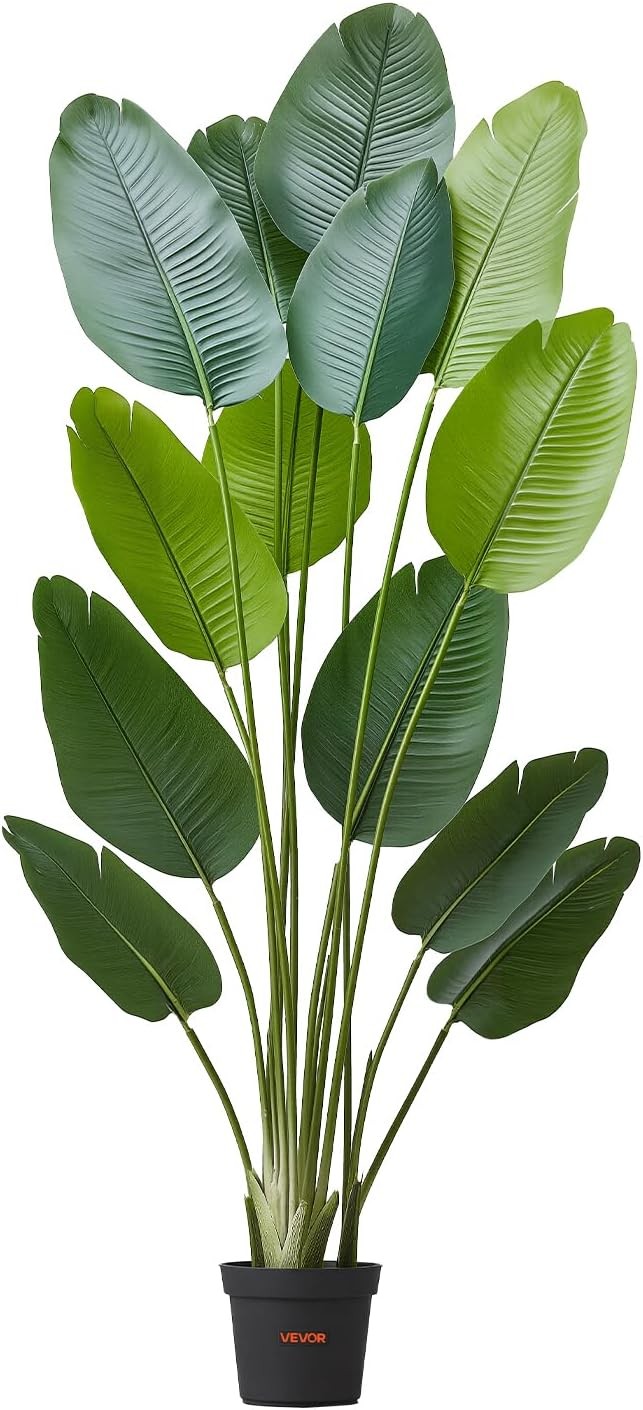 Realistic 6FT Artificial Bird of Paradise Plant for Indoor/Outdoor Decor