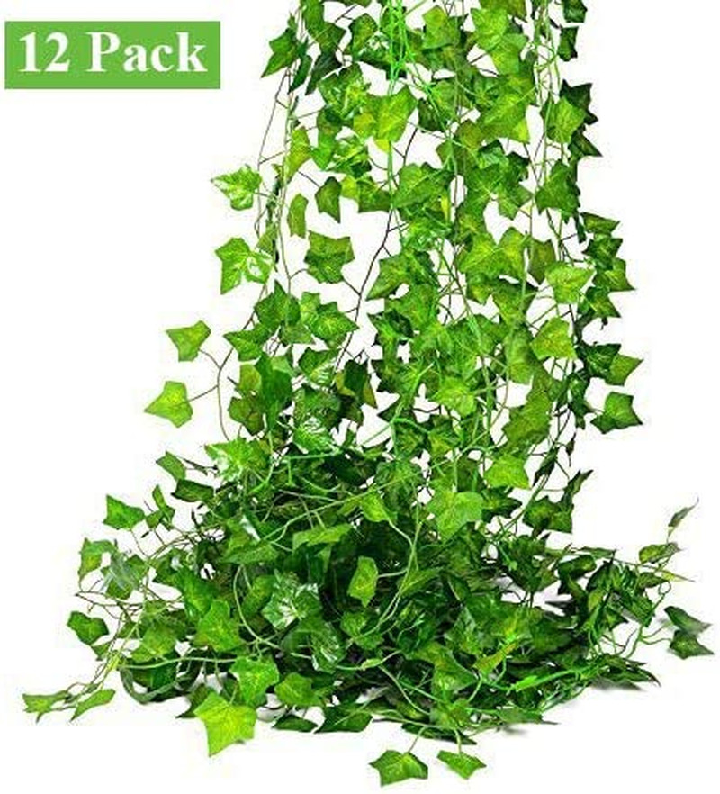 84Feet 12 Strands Artificial Flowers Greenery Fake Hanging Vine Plants Leaf