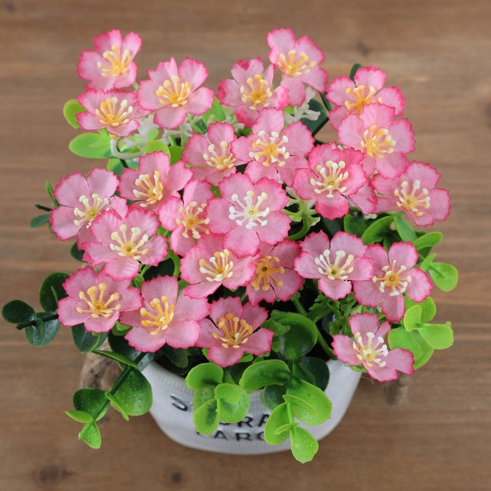 Artificial Milo Orchid Potted Silk Flower Plant for Indoor For Home Use