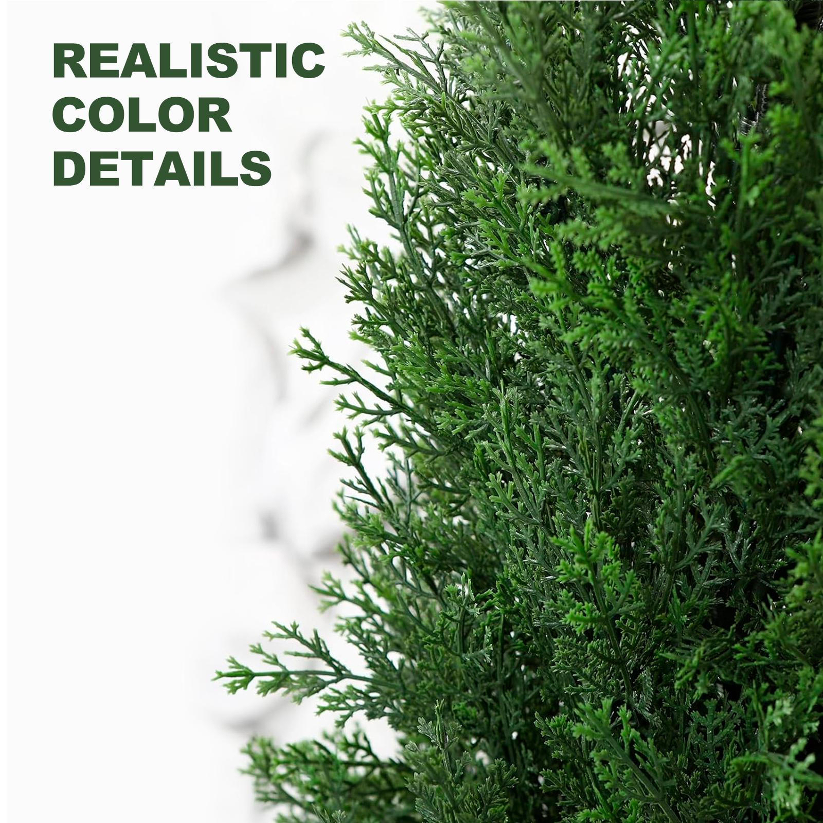 2pc 3Ft Cedar Pine Artificial Topiary Tree Christmas Home Decor UV Brand New-