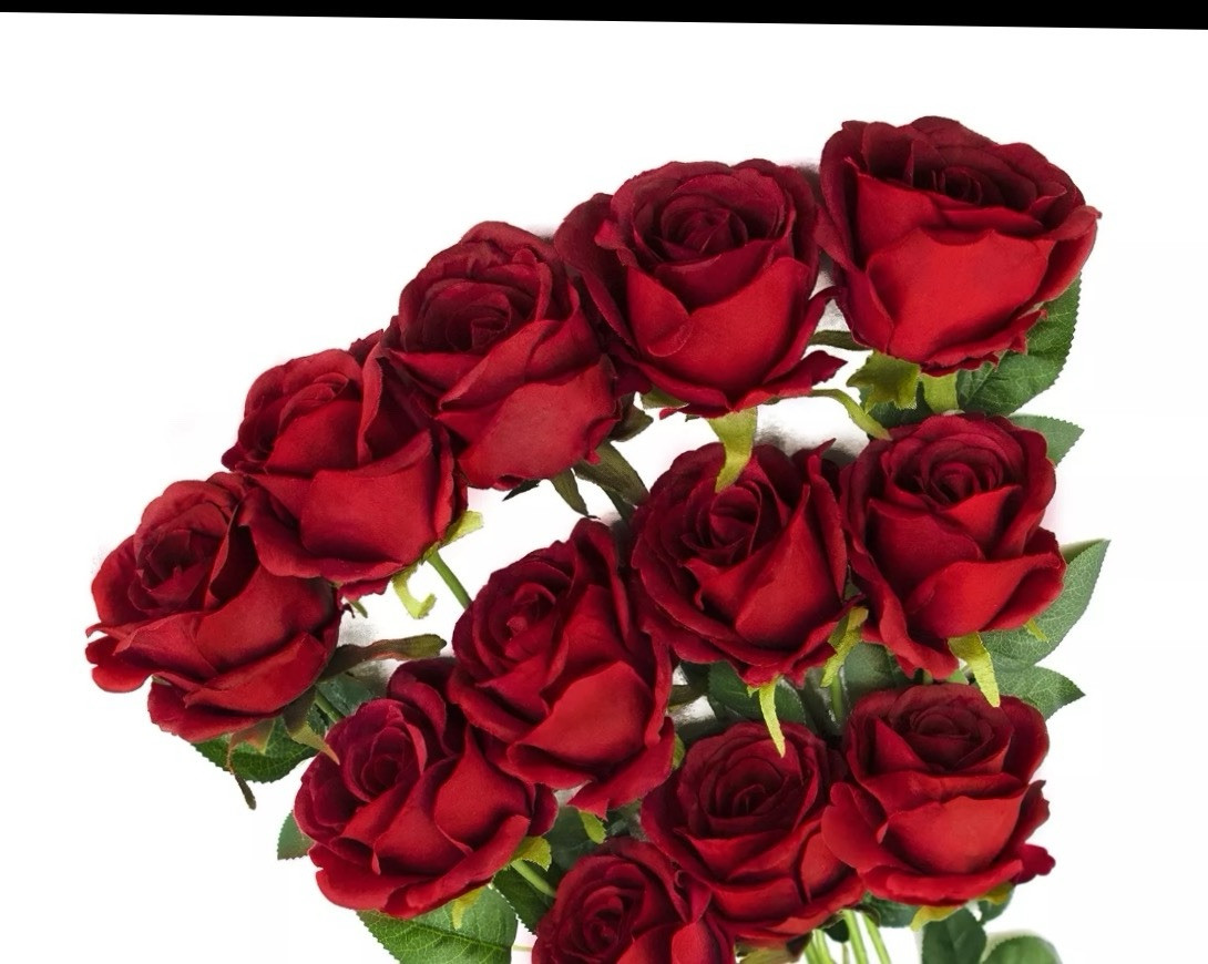 Variety of High-end Slik Flowers For Sale By Colors Sets Of 12. Store Closing