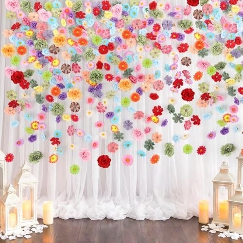310Pcs Mini Artificial Flower Heads – Silk Daisy Buds for DIY Crafts, Weddings,
