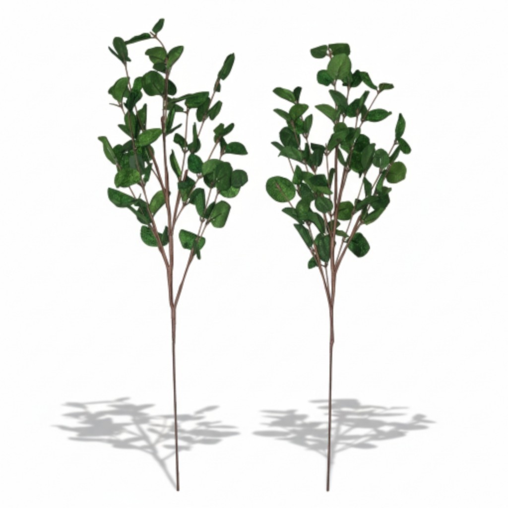 NWOT Bundle Of 31″ Real Touch Deep Green Faux Eucalyptus Stems!!