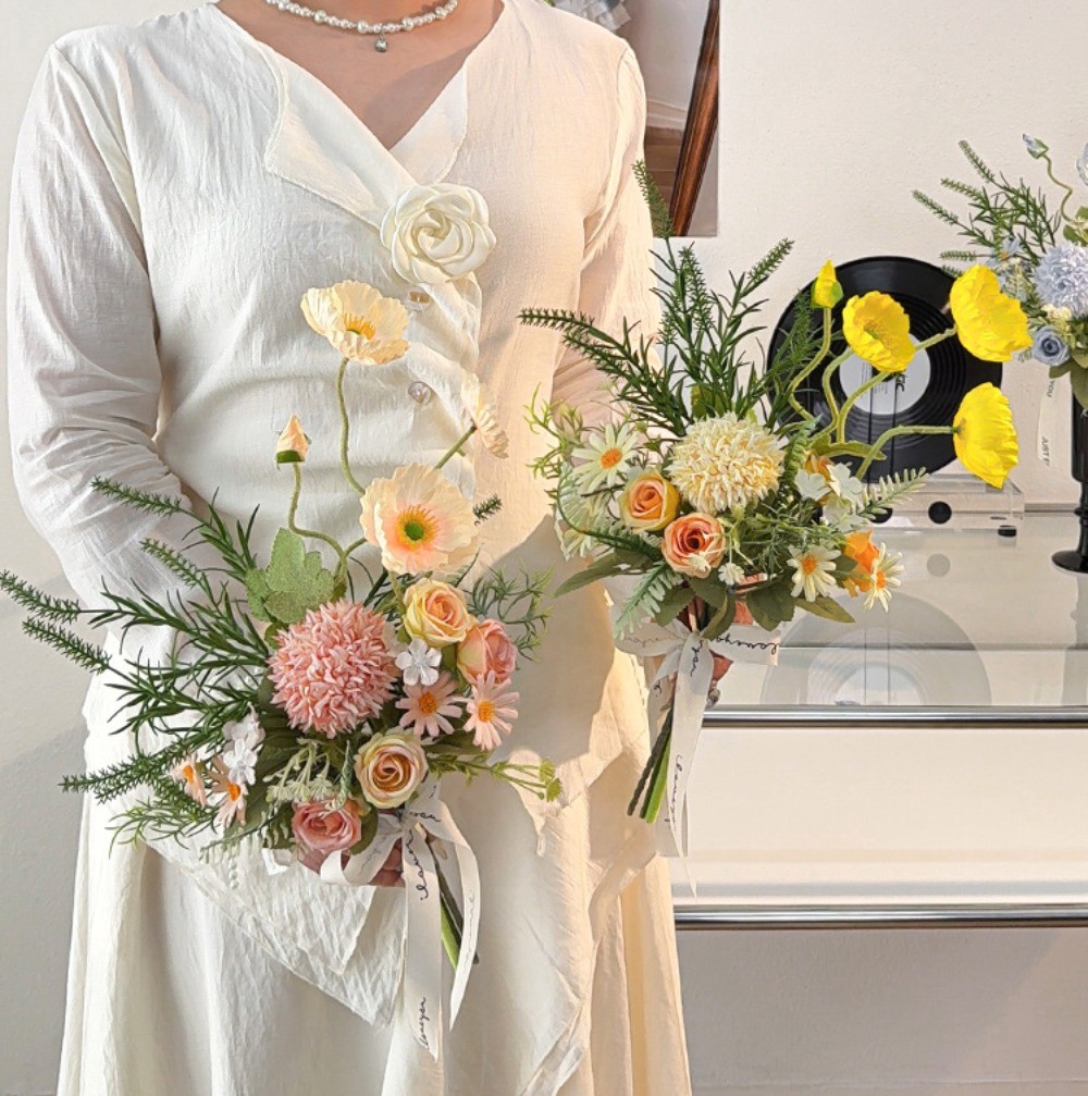 Artificial Flowers Bouquet–Graduation, Wedding Party Home Decoration Photo Props