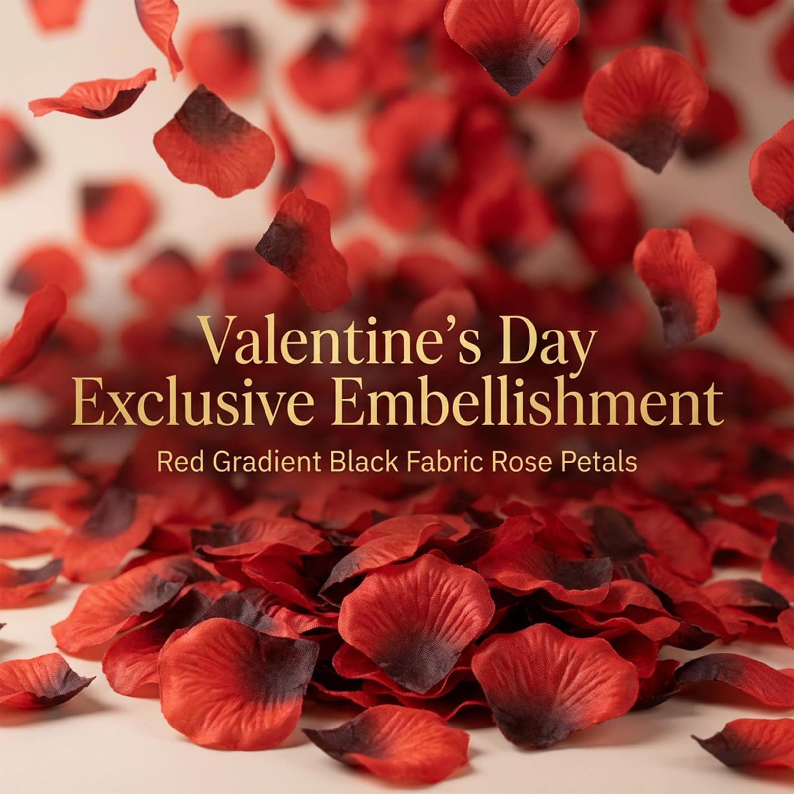 1200Pcs Artificial Rose Petals – Silk Fake Red Rose Petals for Wedding Bridal…