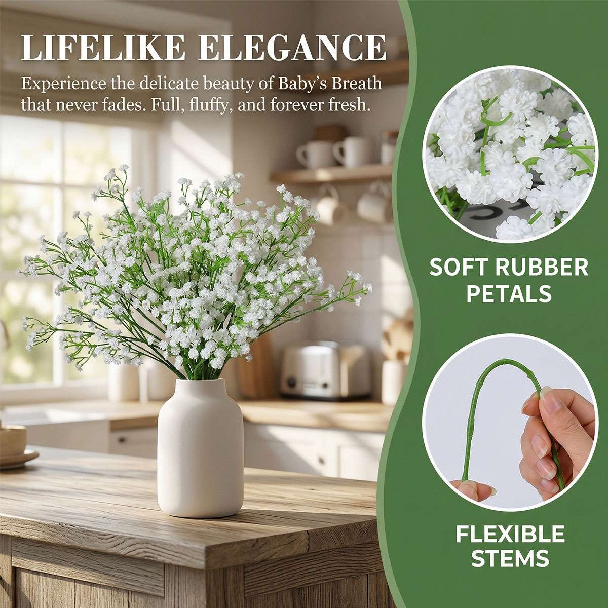 Baby Breath Artificial Flowers Fake Babys Breath Gypsophila Flower Bulk Wedding