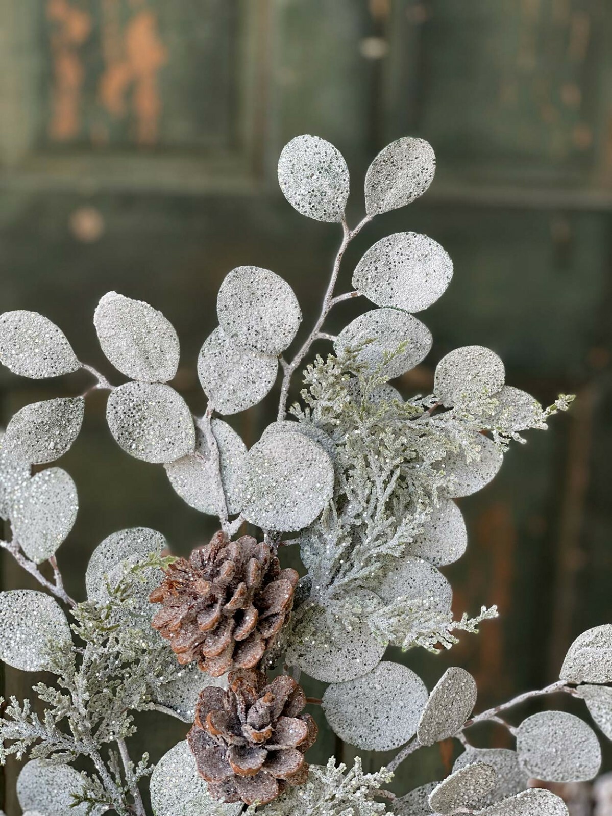 Floral Pick Silver Dollar Shine 27 inch Artificial Winter Christmas Greenery
