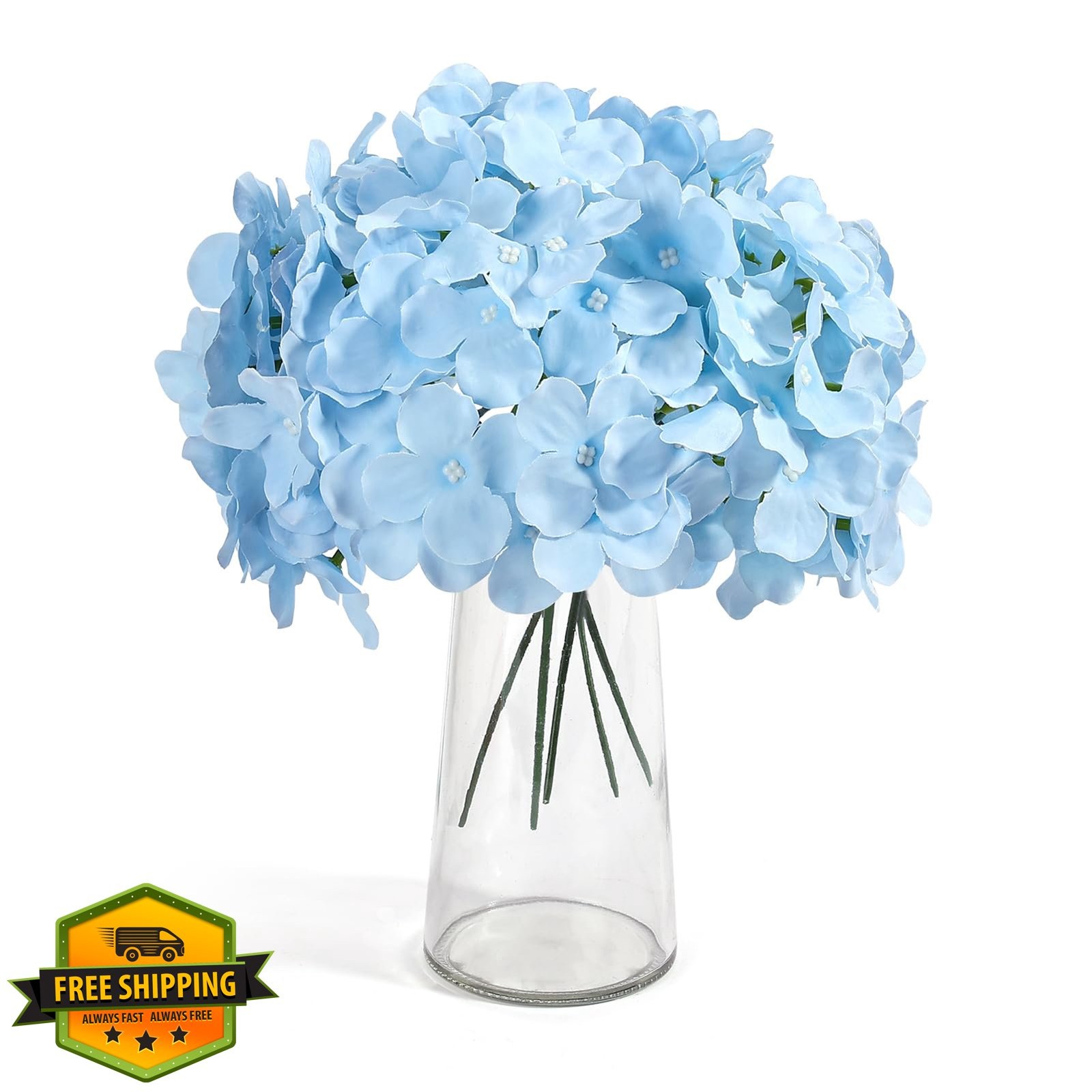 Auihiay Blue Hydrangea Flowers 304 PCS