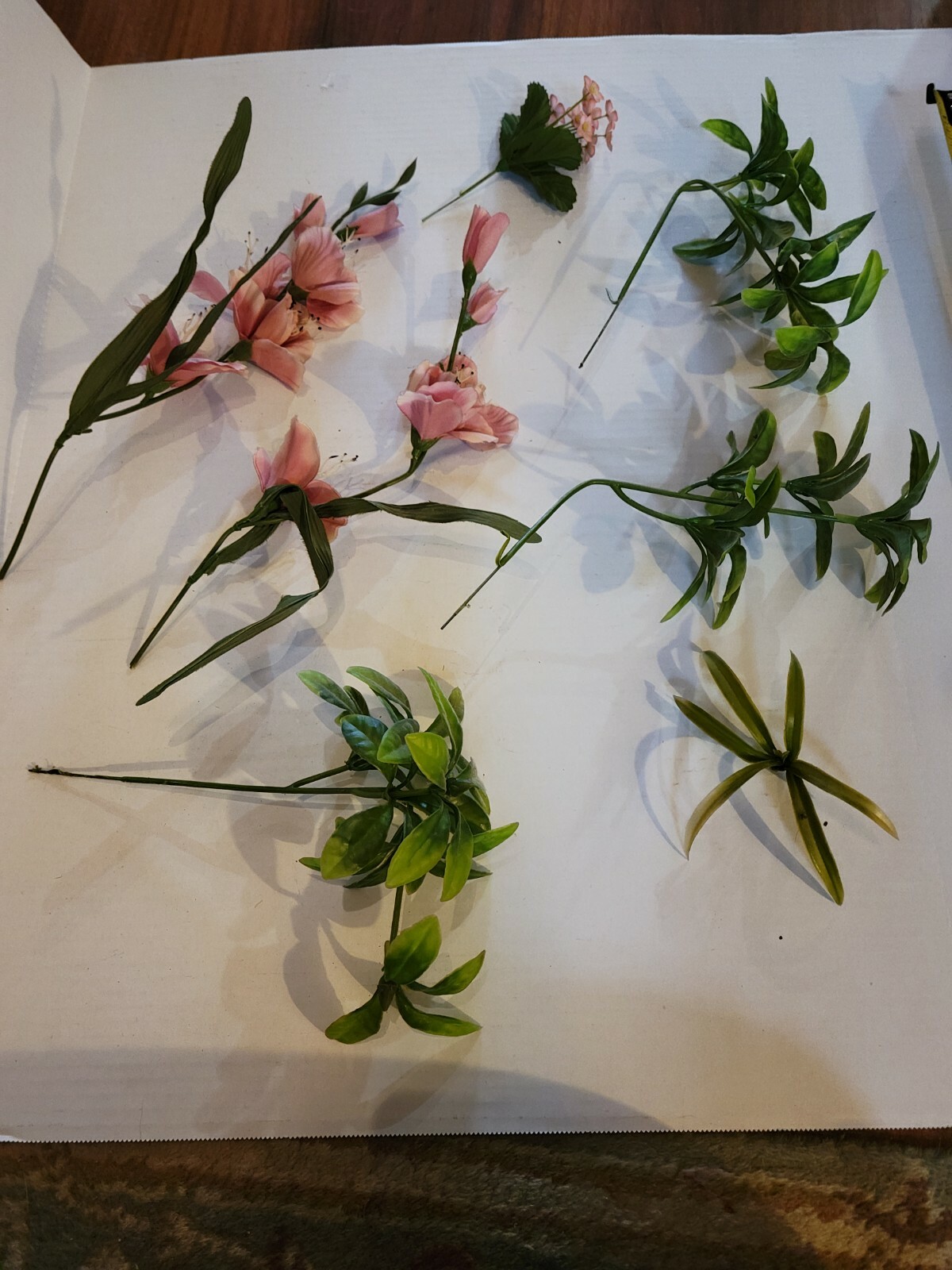 Large Selection Of Vintage Floral Stems And Leaves And Grapes