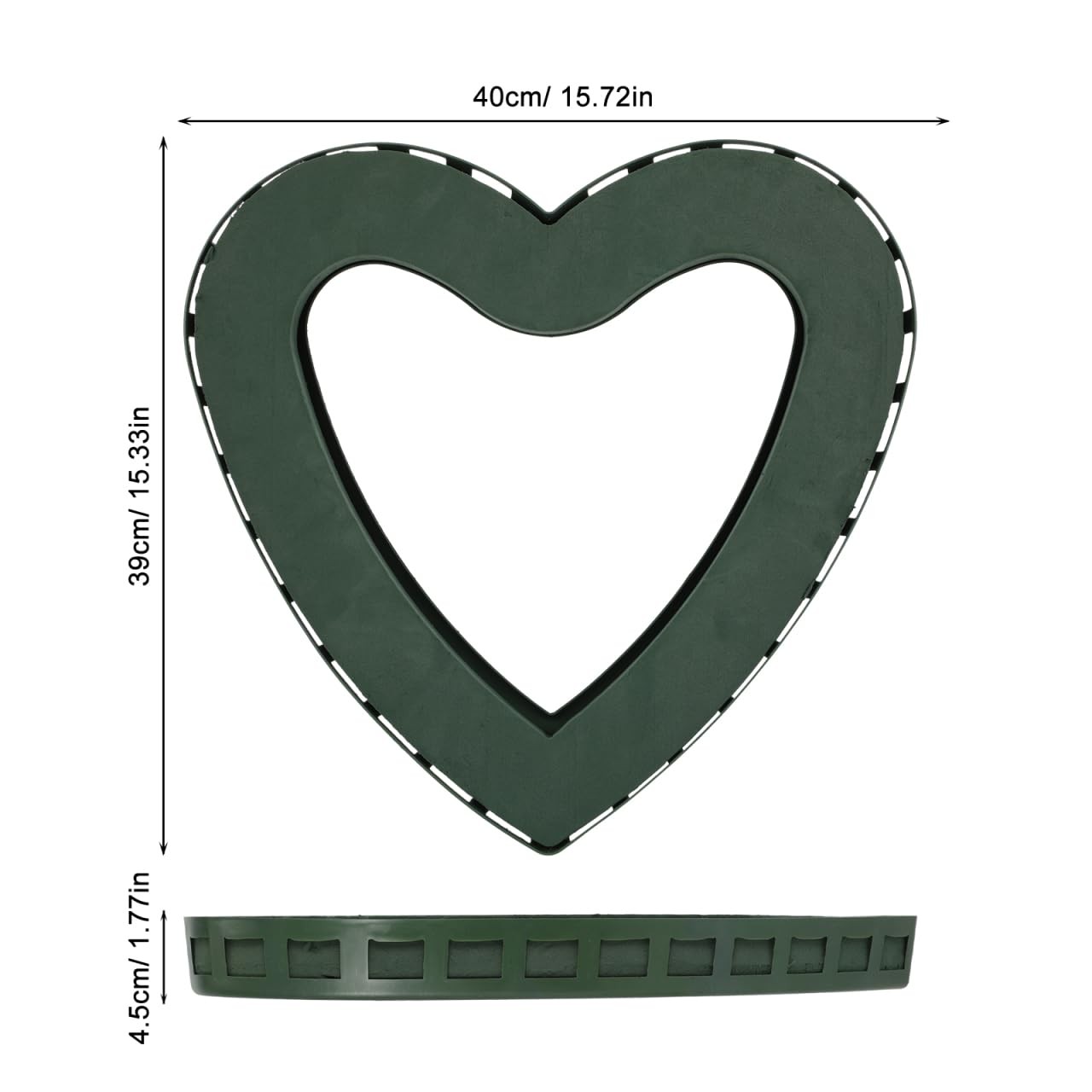 Heart Shaped Floral Foam Cage Suction Cup Fresh Artificial Dry Wet Holder