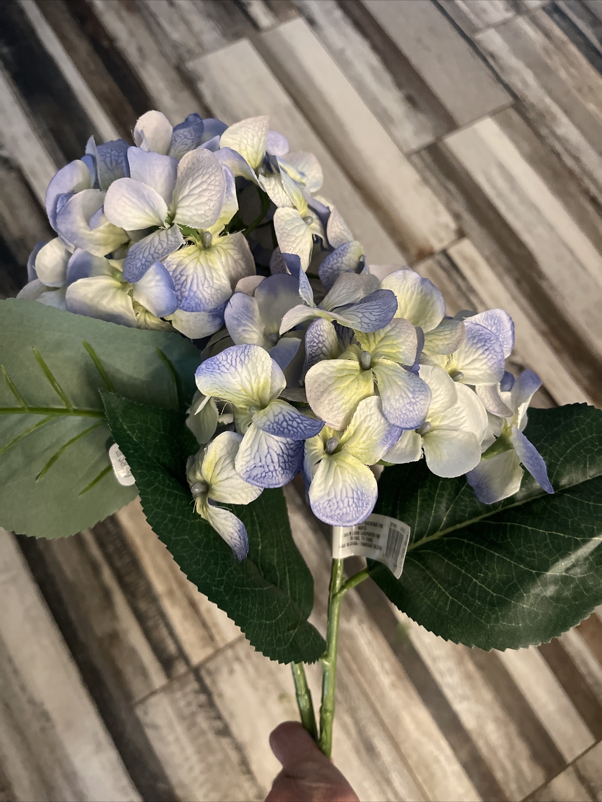 Set of 2 Ashland Light Blue Artificial Hydrangeas 25” Each B1