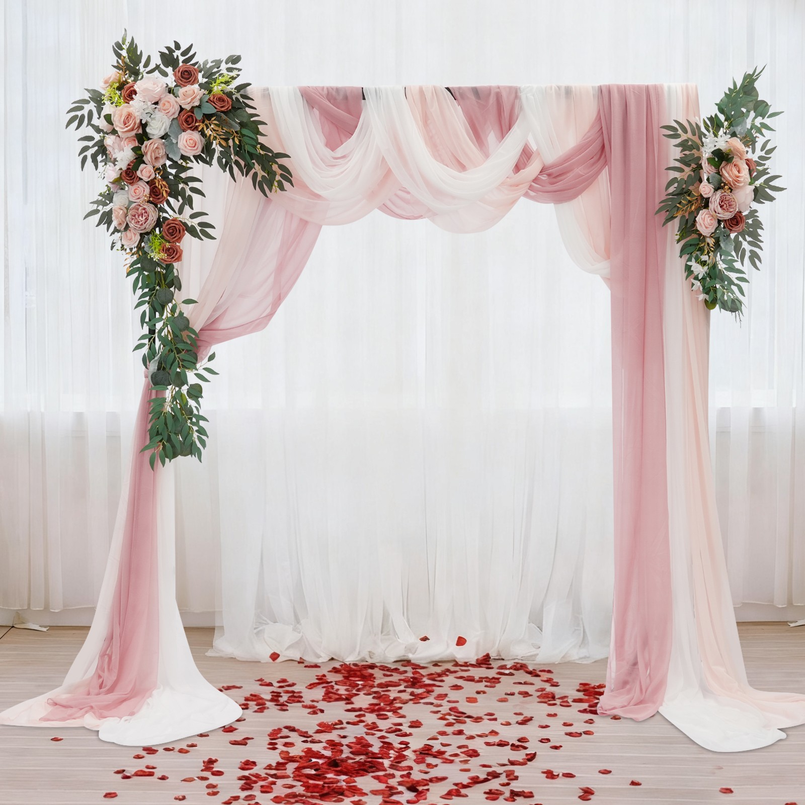 Decorative Artificial Flowers, Artificial Wedding Arch Flower Kit, Wedding Artif