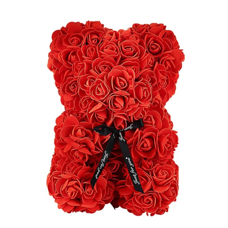 1pc Eternal Rose Teddy Bear Artificial Flower Romantic Gift Decoration – NEW