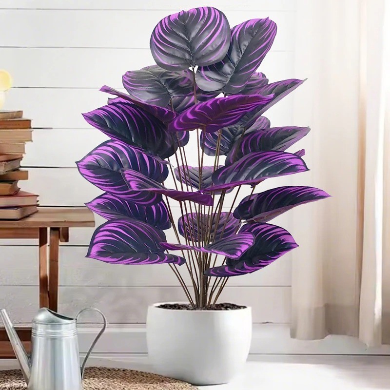 Large Artificial Monstera Plant 57-75cm Fake Palm Tree Real Touch Home Decor USA