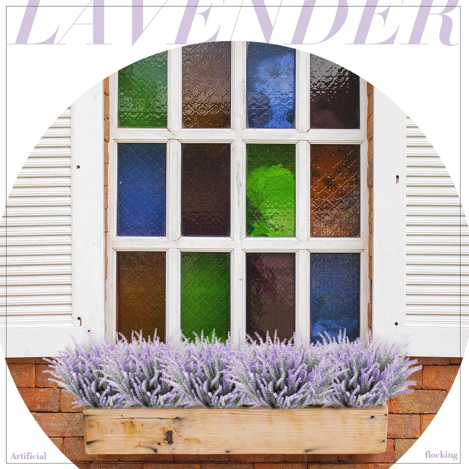 80 UV Resistant Artificial Lavender Flowers for Indoor & Outdoor Decor