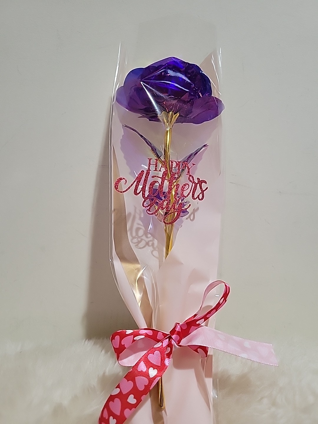 Happy Mother’s Day Eternal Rose Flower – 2nd+ FREE SHIPPING ( Crystal Purple )