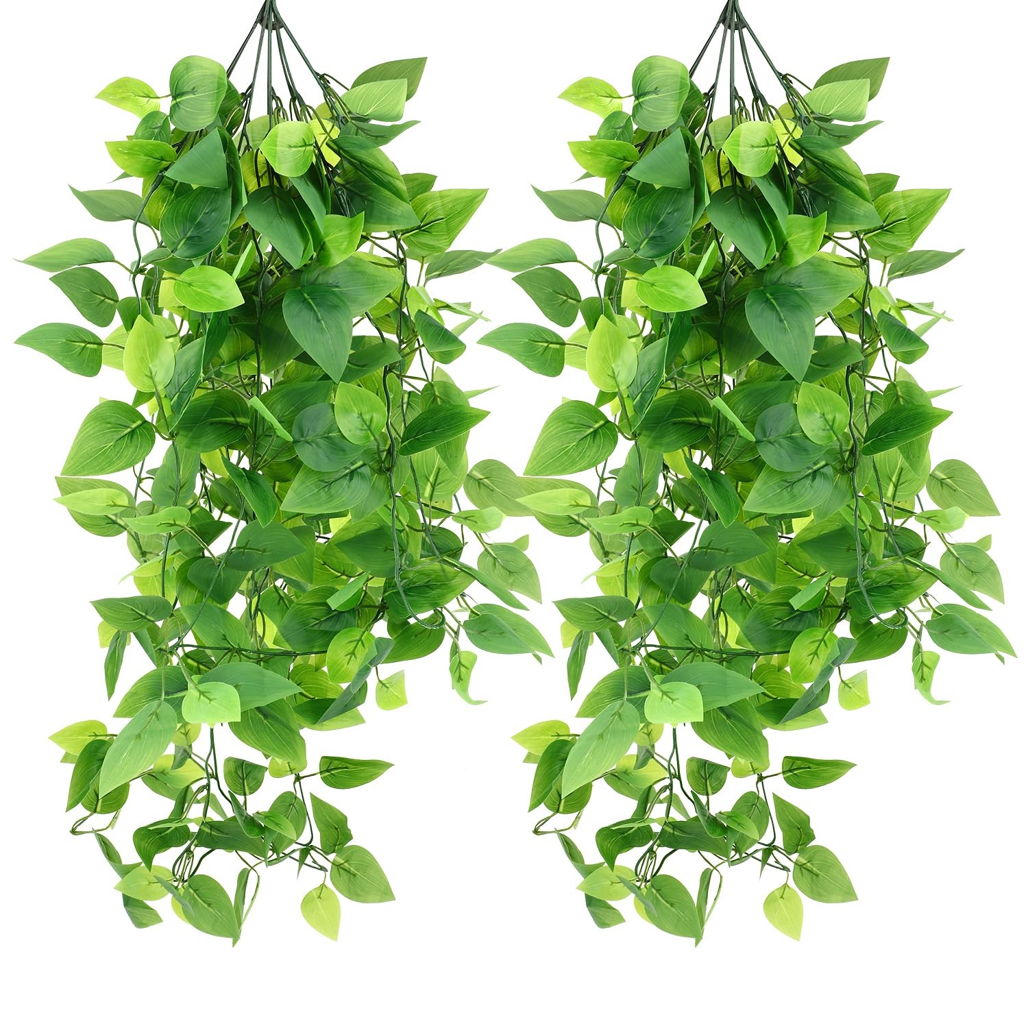 2 Pcs Fake Hanging Plants Vines for Room Decor, 3.6 ft Artificial Ivy Greener…