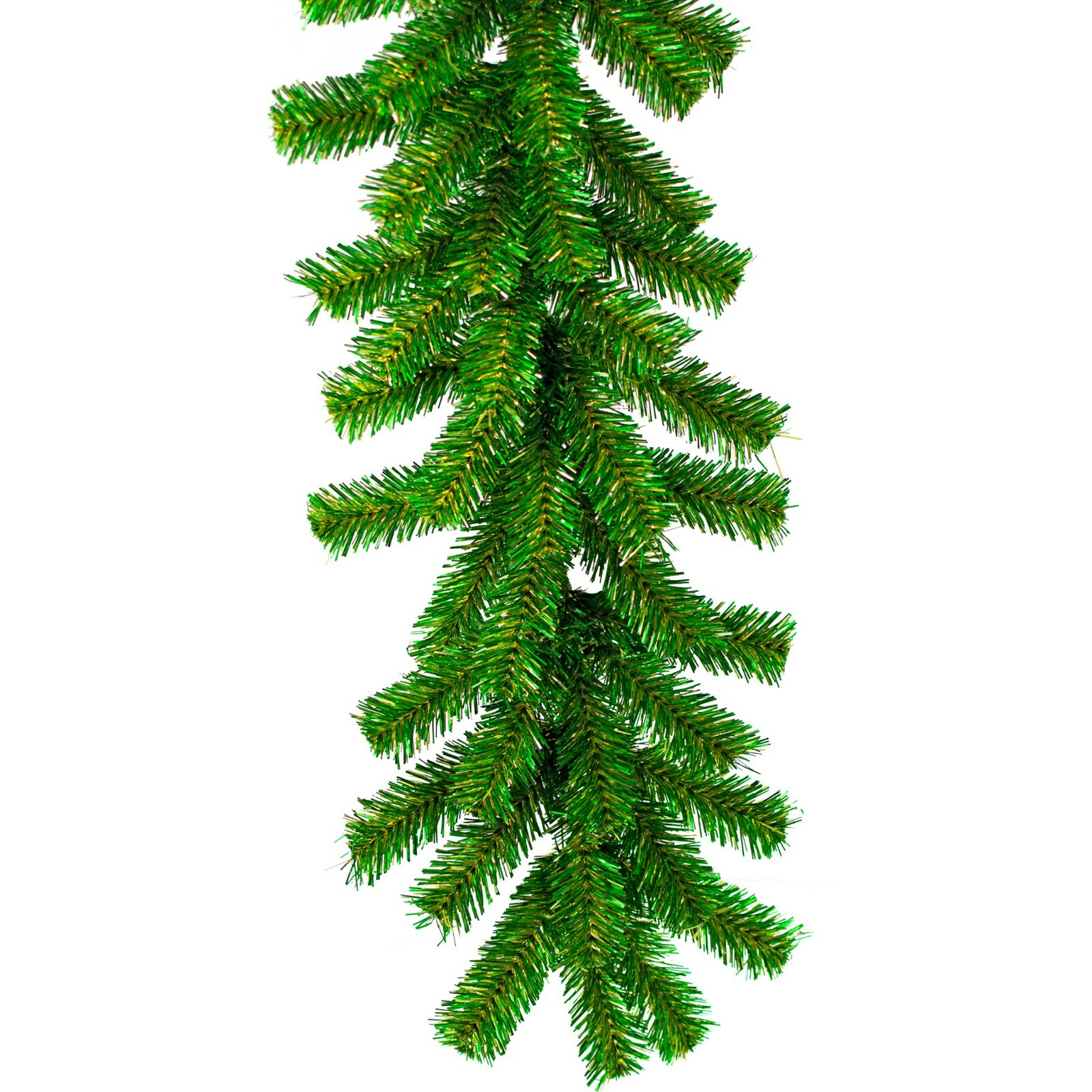 6FT St. Patrick’s Day Brush Garland Green and Gold Firework Tinsel Christmas