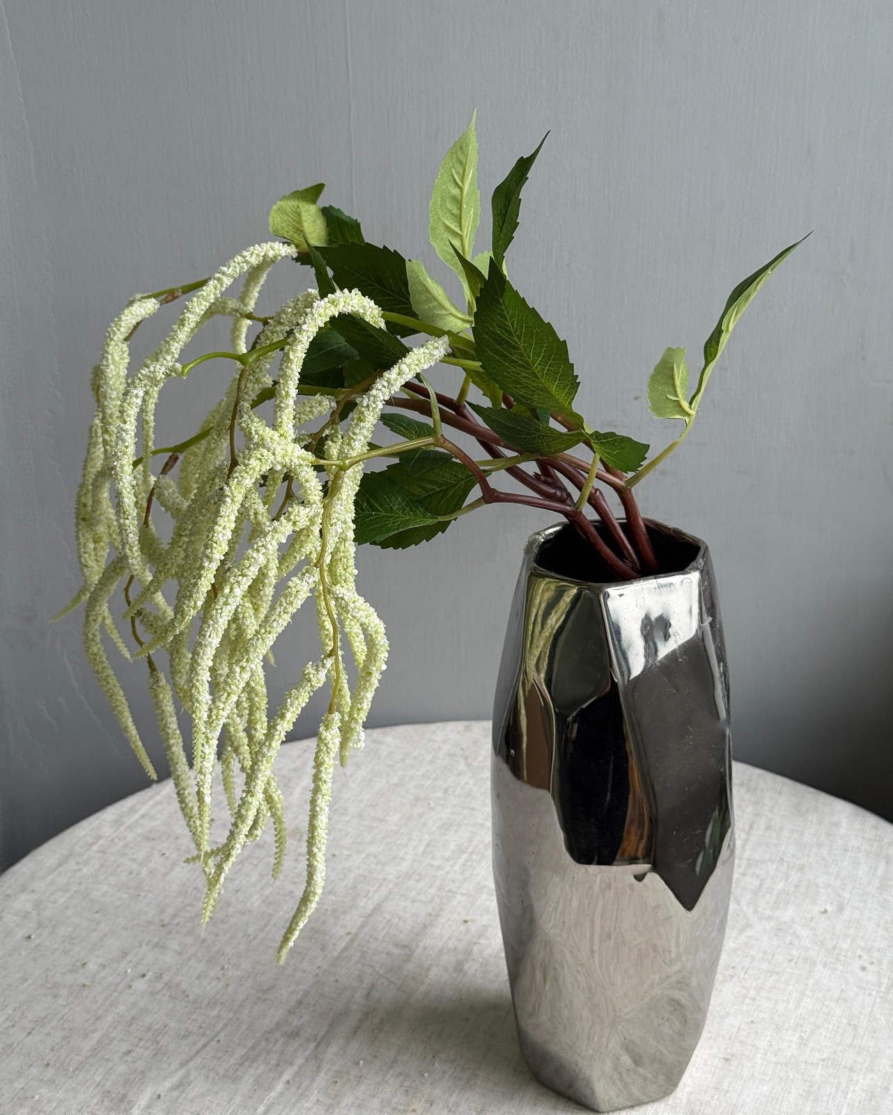 3Pcs Artificial Amaranthus Flower Fake Hanging Green for Wedding Bouquets Hom…