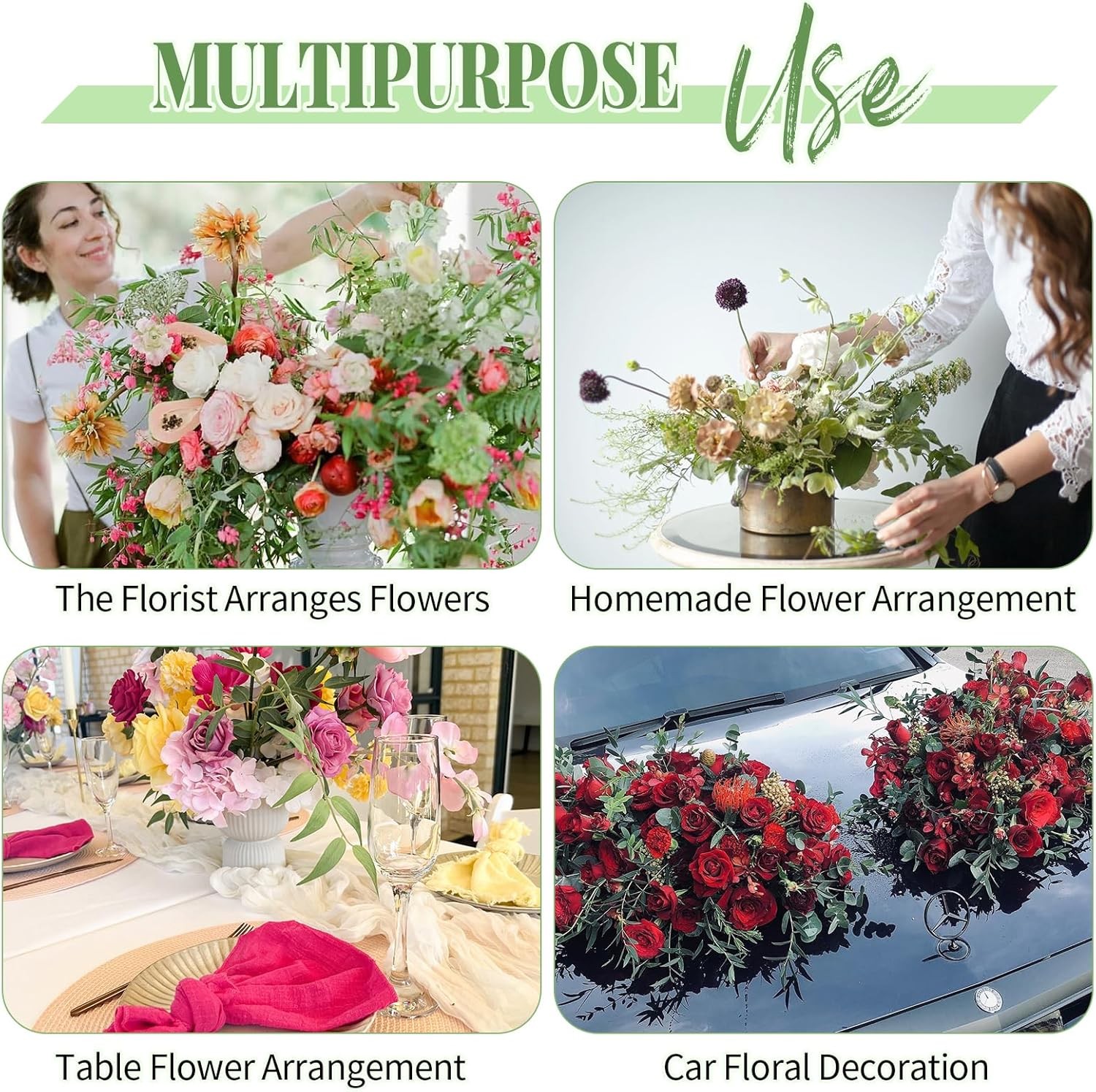6 Pcs Floral Foam Blocks for Fresh & Artificial Flower Arrangement 8.8” x 4.1”