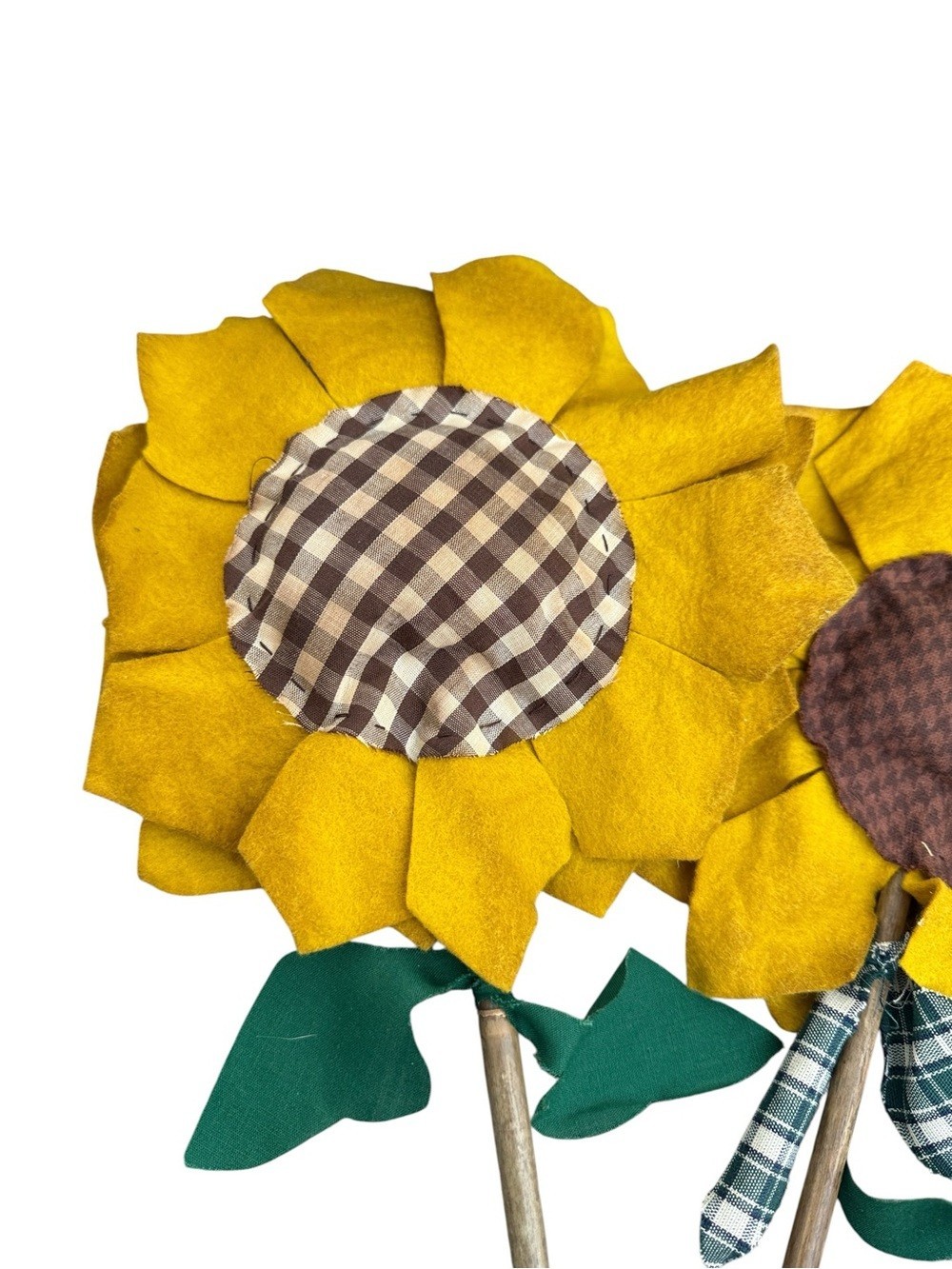 Primitive Sunflowers Set of 3 Handmade Rustic Country Farmhouse Decor 20″
