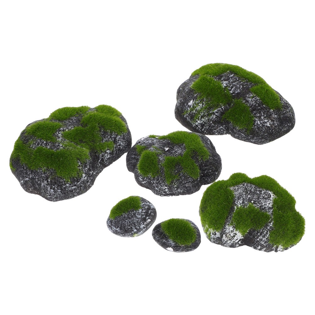 Accessories Moss Covered Rocks Artificial Stone Craft