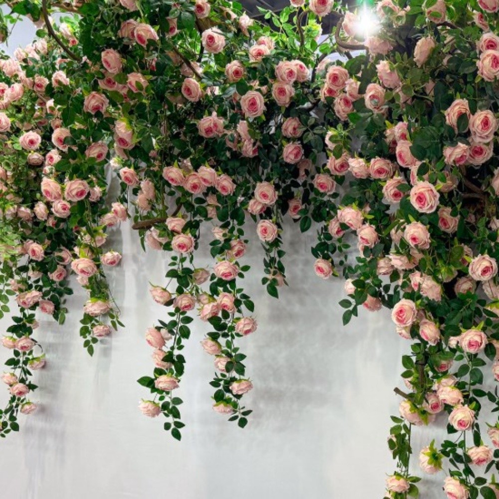 Rose Vine 190cm Artificial Flowers for Decorating For Home and Shopping Mall