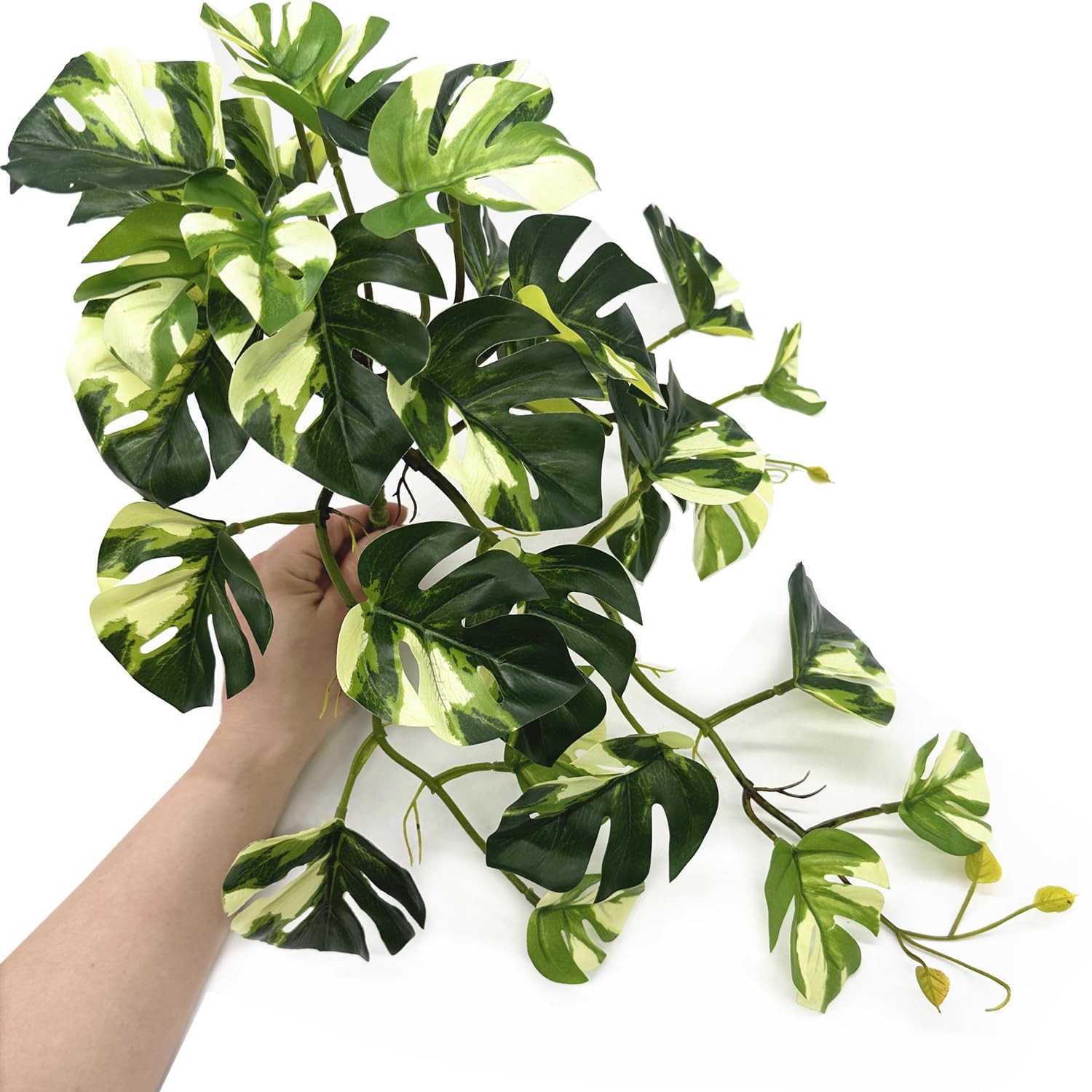 Fake Plants Hanging Small Faux Potted Ivy Vine Artificial Monstera Mini Faux …