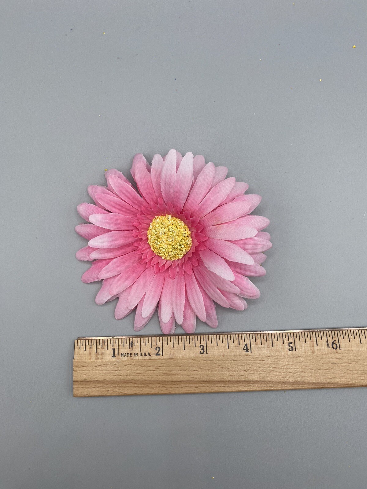 Artificial Gerbera Heads Flowers Purple Pink White Set Of Nine