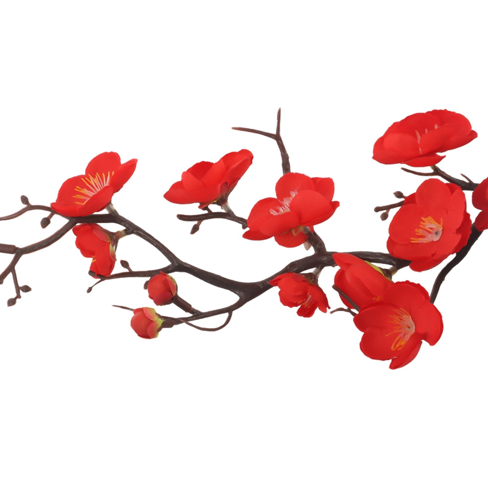 Plant Artificial Potted Flower Plastic Plum Blossom Decorative Garden Home