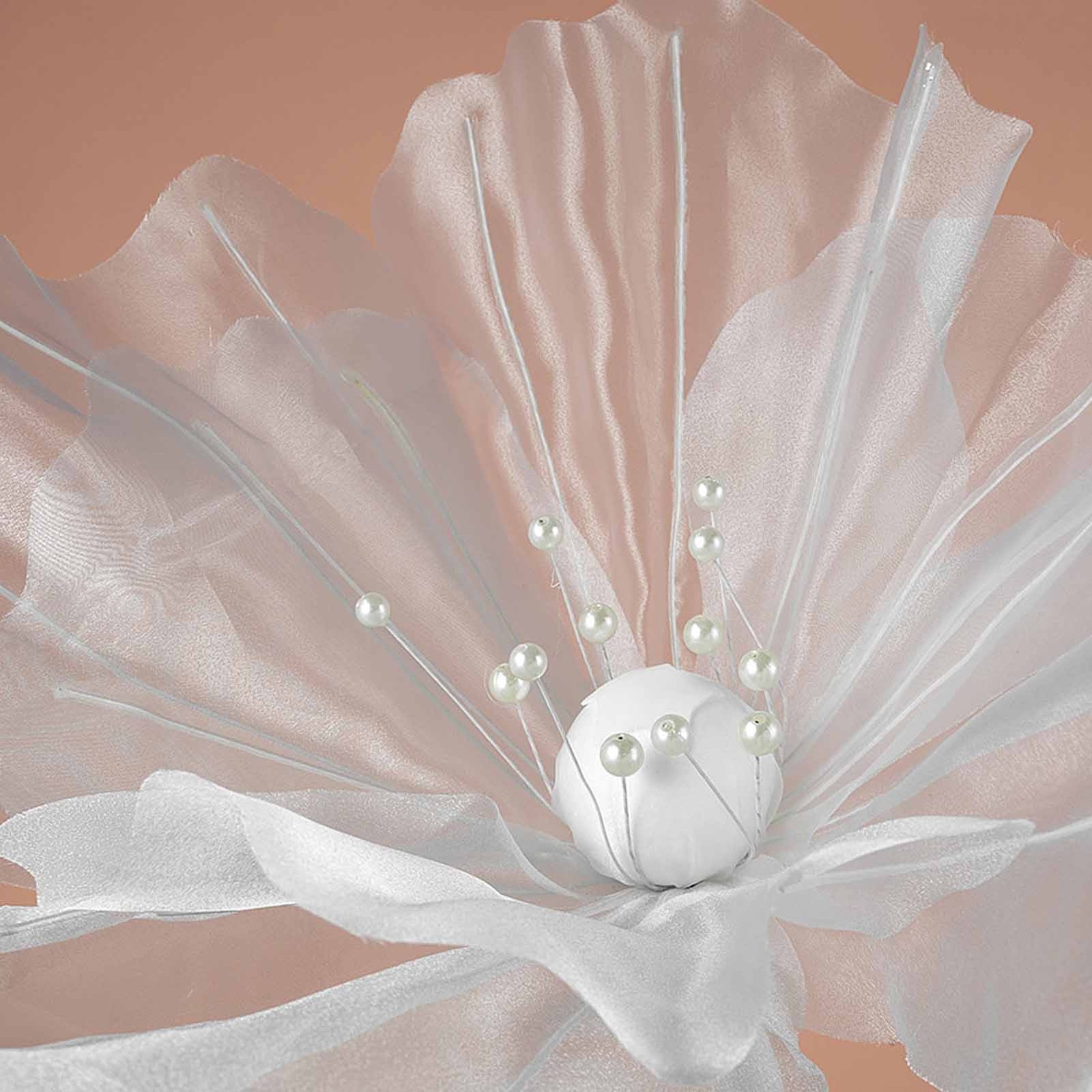 60cm Poppy Wedding Mesh Flower Aisle Decor