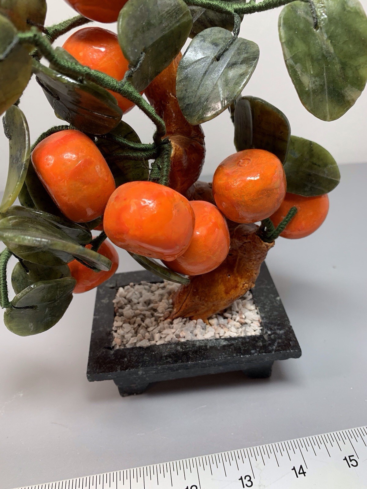 Jade Mandarin Artificial Bonsai Tree Asian Japan Feug Shui Good Luck, Fortune