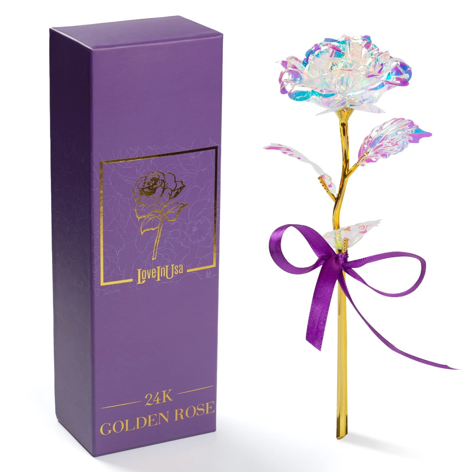 Artificial Galaxy Rose Flower Gifts for Mom /Daughter/ Girl Friend-Romantic gift