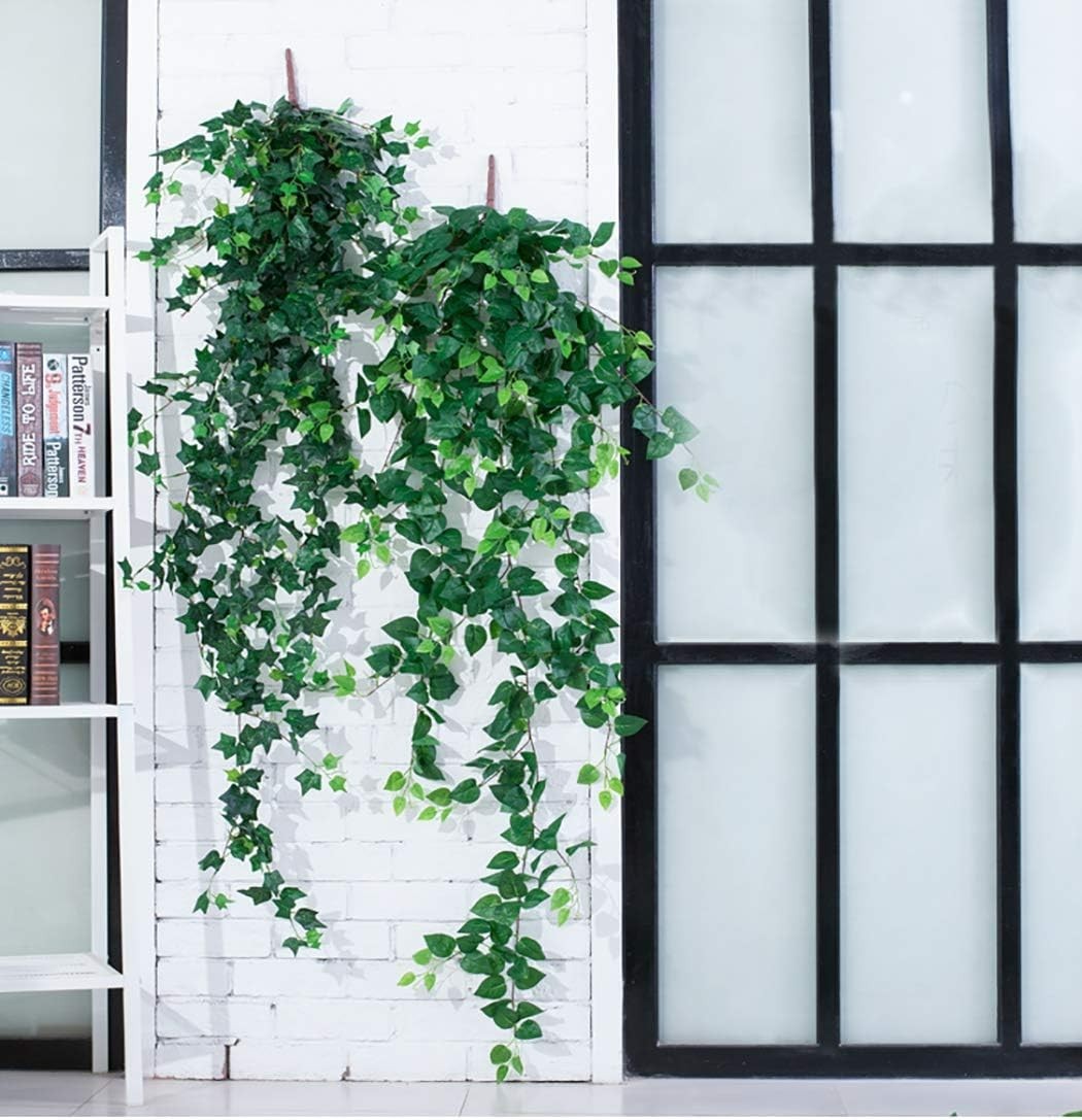 Lifelike 2 Pack Ivy Artificial Plants – 35-Inch Hanging Greenery for Any Space