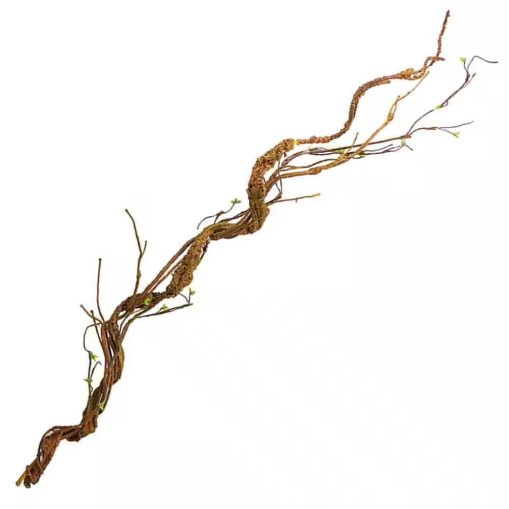 66.9 In. Brown Artificial Cherry Blossom Tree Trunk Twisted Cane Vine Foliage fo